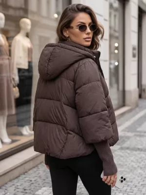 Dámská bunda DSTREET HNĚDÁ
