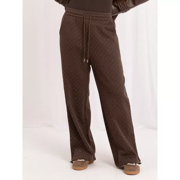  Dámské tepláky ITALY MODA IR-SP-YV5504.66 BROWN 