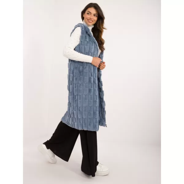  Dámská vesta WOOL FASHION ITALIA AT-KZ-2368-1.06 BLUE 