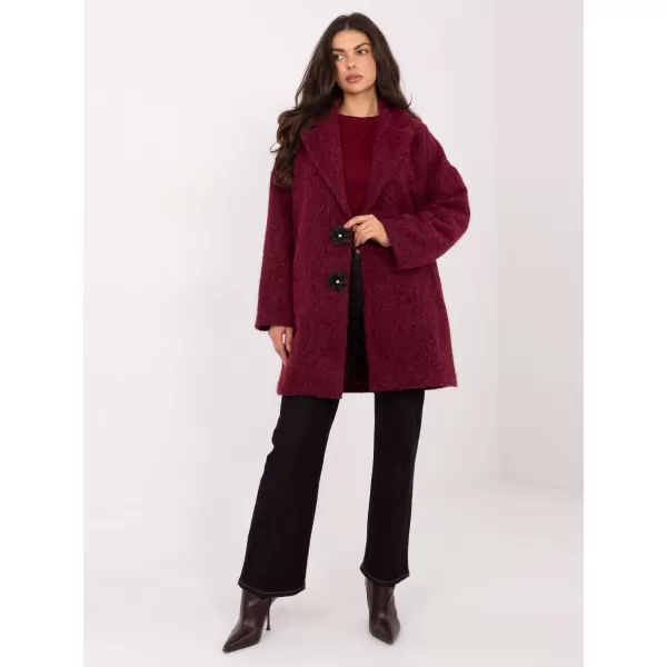  Dámský kabát FACTORY PRICE IT-PL-96965.19 BURGUNDY 
