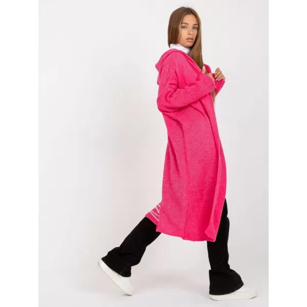  Dámský kardigan OCH BELLA TW-SW-BI-M56.35 FLUO PINK 