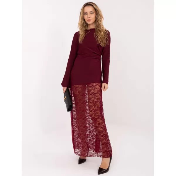  Dámské šaty ITALY MODA MI-SK-3310.63 BURGUNDY 