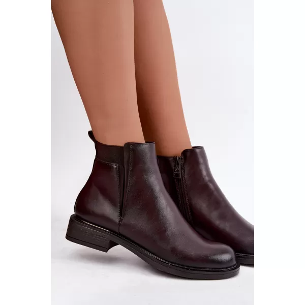  Dámské kotníkové boty VINCEZA 58690 BURGUNDY 