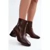 Dámské kotníkové boty D&A CR62-3391 CHOCOLATE