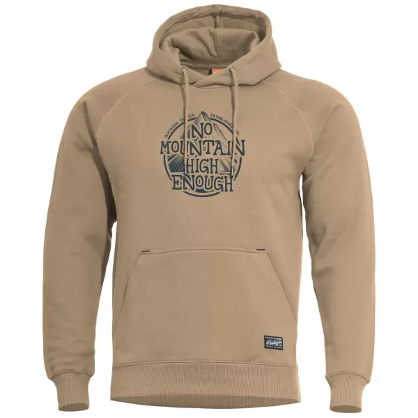  Pánská mikina PENTAGON PHAETON HOOD SWEATER NO MOUNTAIN K09021-NM TAN BROWN 