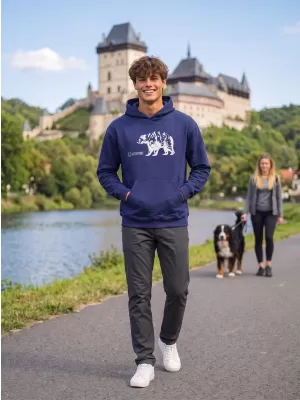 Pánská mikina ALTISPORT ALM193422 PŮLNOČNÍ MODRÁ