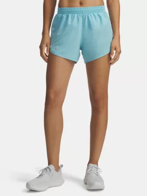 Dámské kraťasy UNDER ARMOUR UA FLY BY 3 SHORTS 1382438-425 MODRÁ
