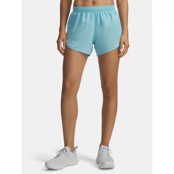  Dámské kraťasy  UNDER ARMOUR UA FLY BY 3 SHORTS 1382438-425 MODRÁ 