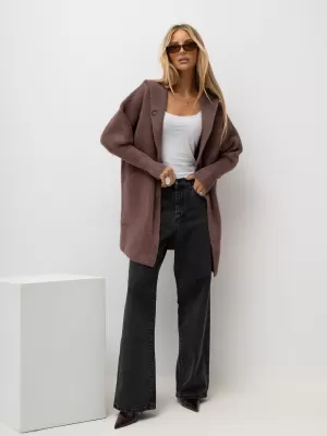 Dámský kabát FACTORY PRICE MBM-PL-1518.95P VIOLET