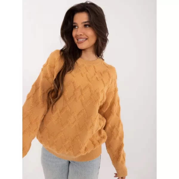  Dámský svetr WOOL FASHION ITALIA AT-SW-2361.61 CAMEL 