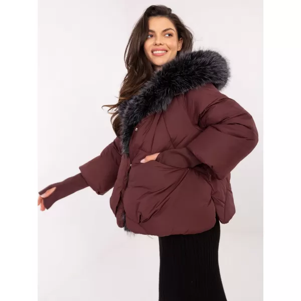  Dámská bunda FACTORY PRICE MBM-KR-26106.35 BURGUNDY 