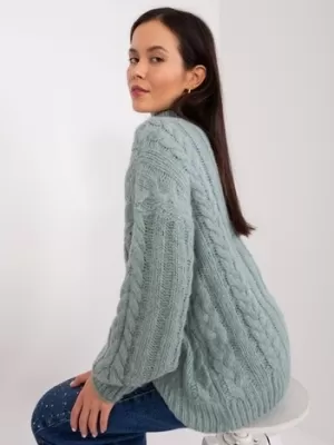 Dámský svetr WOOL FASHION ITALIA AT-SW-2363-2.04P MINT