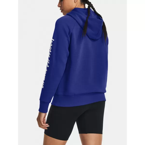  Dámská mikina UNDER ARMOUR UA RIVAL FLEECE GRAPHIC HDY 1379609-400 MODRÁ 