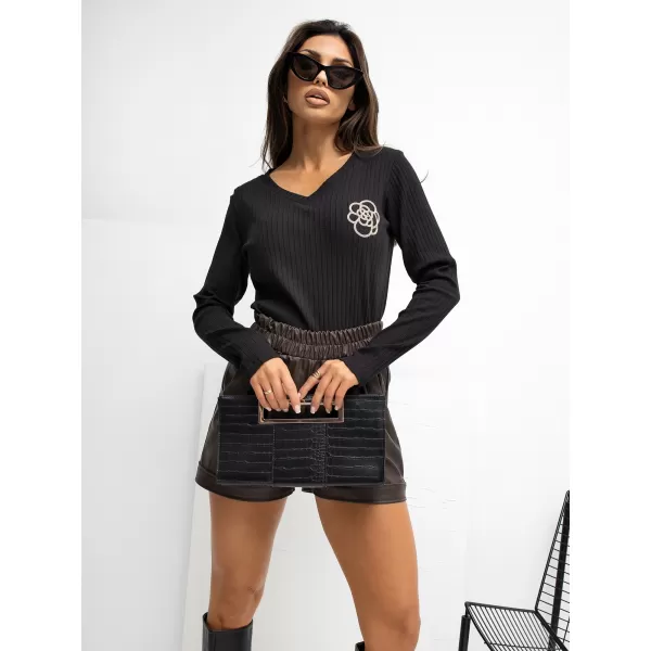 Dámská halenka RUE PARIS RV-BZ-A1057.15P NOIRE 