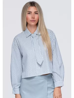 Dámská košile OMBRE OW-SH-E0069 GREY