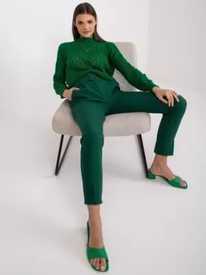 Dámské kalhoty ITALY MODA DHJ-SP-12787.21X DARK GREEN