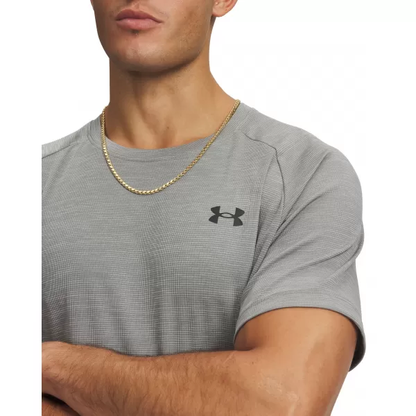  Pánské triko UNDER ARMOUR TECH TEXTURED SS 1382796-710 ZELENÁ 