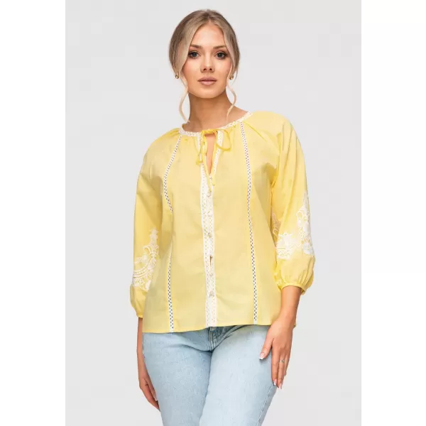  Dámská košile LARICA OW-SH-E0042 YELLOW 