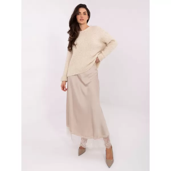  Dámský svetr ITALY MODA MI-SW-WK32601.19 LIGHT BEIGE 
