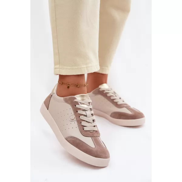  Dámské tenisky S.BARSKI LR61-7091 BEIGE 