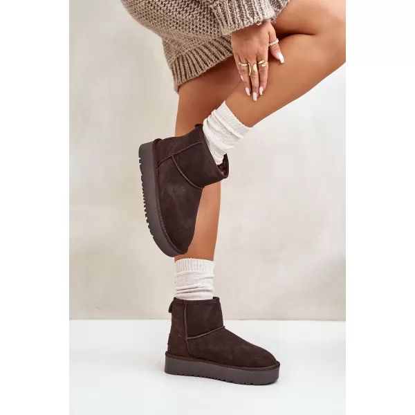  Dámské sněhule BOTO NN605 BROWN 