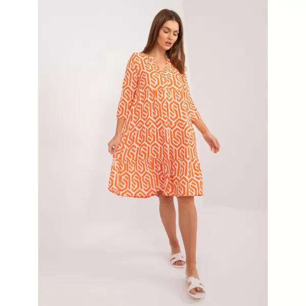  Dámské šaty SUBLEVEL D73771M30214K ORANGE 