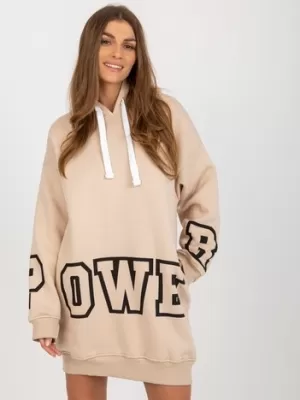 Dámská mikina EX MODA EM-BL-753.29 BEIGE
