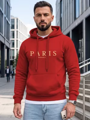 Pánská mikina DSTREET ČERVENÁ