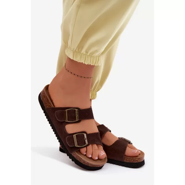  Dámské pantofle BOTO 2832 BROWN 