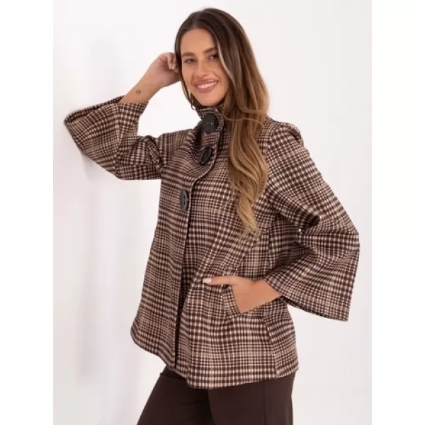  Dámský kabát ITALY MODA IT-PL-31820.25 BROWN 