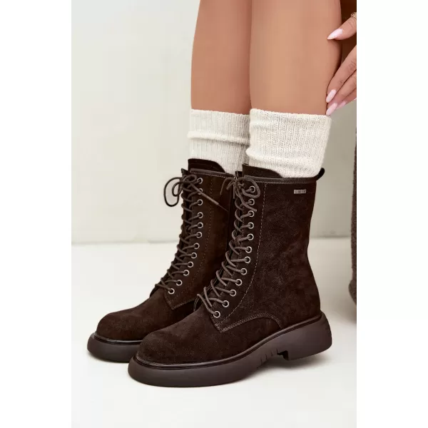  Dámské boty BIG STAR SHOES UU274612 BROWN/BEIGE 