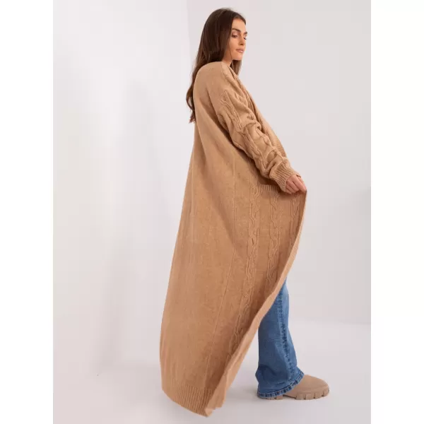  Dámský kardigan WOOL FASHION ITALIA AT-SW-2395.30 CAMEL 