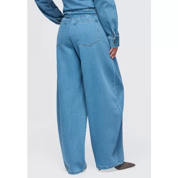  Dámské kalhoty OMBRE OW-PA-E0017 BLUE 