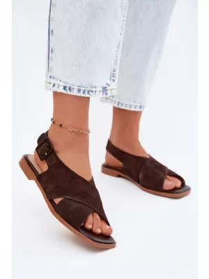Dámské sandály S.BARSKI JC61-1001 BROWN