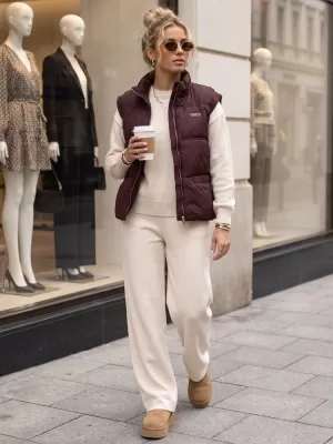 Dámská vesta DSTREET BORDOVÁ
