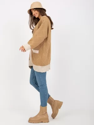 Dámský svetr RUE PARIS LC-SW-0258.03P CAMEL