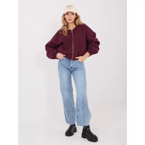  Dámská mikina FACTORY PRICE WT-BL-A1455.87 BURGUNDY 