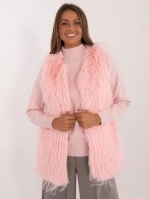 Dámská vesta WOOL FASHION ITALIA AT-KZ-2349-1.31P BRIGHT PINK