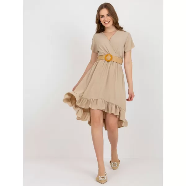  Dámské šaty ITALY MODA DHJ-SK-8358.19 BEIGE 