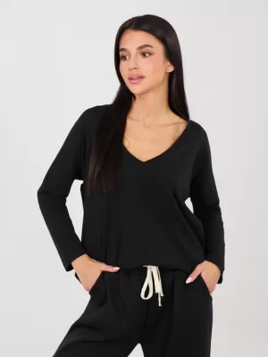 Dámské triko RUE PARIS RV-BZ-A1092.47 BLACK