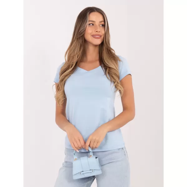  Dámské triko RUE PARIS RV-BZ-A1267.08 LIGHT BLUE 