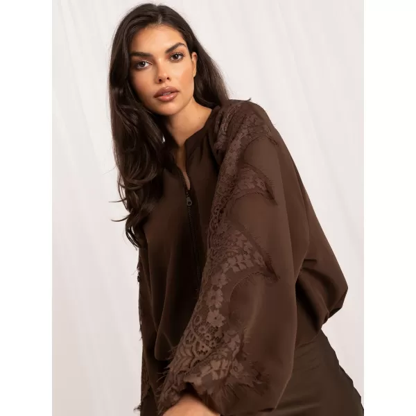  Dámská bunda ITALY MODA MI-KR-3537.74 BROWN 