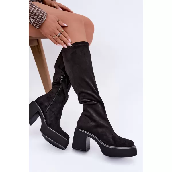  Dámské kozačky BOTO 7537 BLACK 