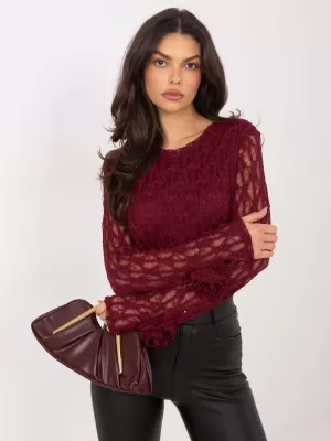 Dámská halenka ITALY MODA IT-BZ-9950.79 BURGUNDY