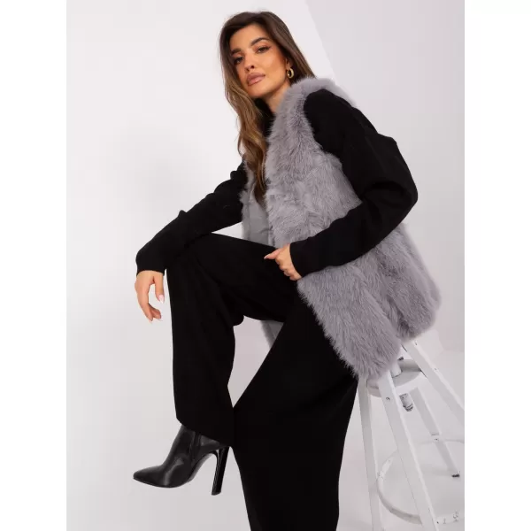  Dámská vesta WOOL FASHION ITALIA AT-KZ-2375.00P GRAY 