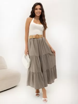 Dámská sukně ITALY MODA MO-SD-25013.48 DARK BEIGE