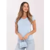 Dámské triko RUE PARIS RV-BZ-A1267.08 LIGHT BLUE