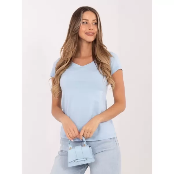  Dámské triko RUE PARIS RV-BZ-A1267.08 LIGHT BLUE 