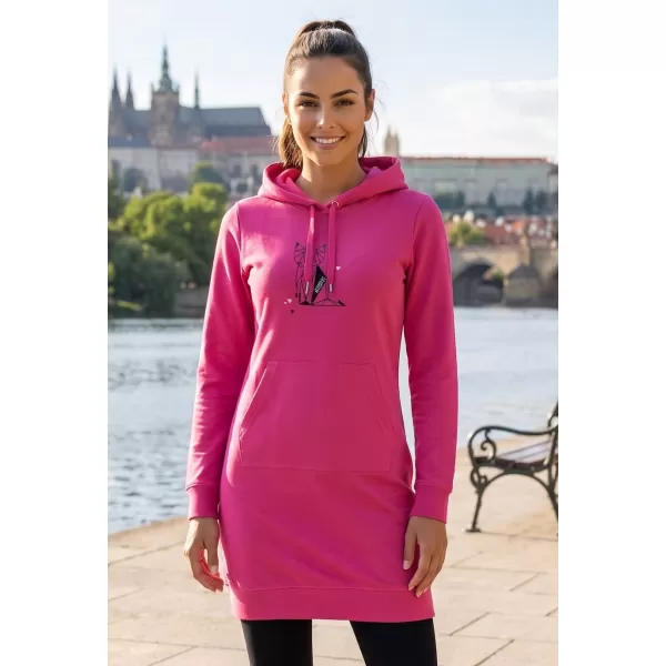  Dámská prodloužená mikina ALTISPORT ALW091419 PURPUROVÁ 