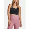 Dámské tílko UNDER ARMOUR MERIDIAN FITTED CROPTANKPRNT 1380983-021 ČERNÁ